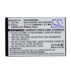 Аккумулятор CameronSino для Philips Xenium X603, X630, X806, X809, X830 1400mah