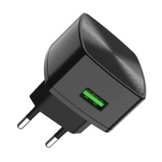 Зарядное устройство HOCO C70A, 3A, черный, 18W, быстрая зарядка